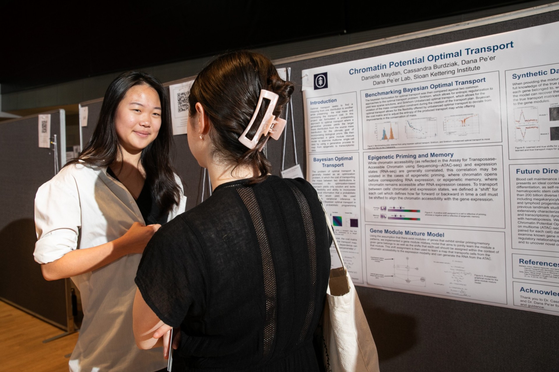 Students presenting research