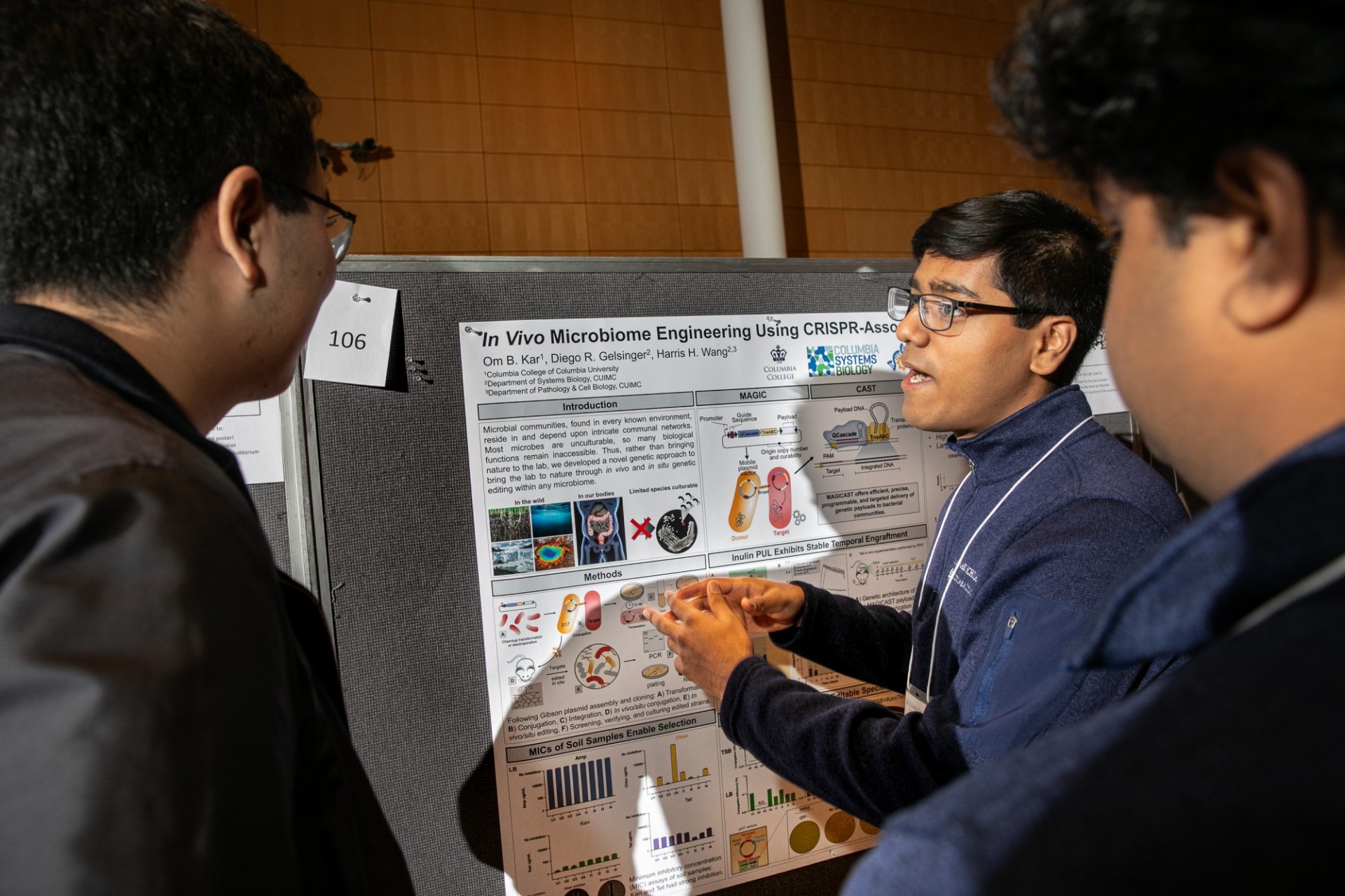 Students presenting research