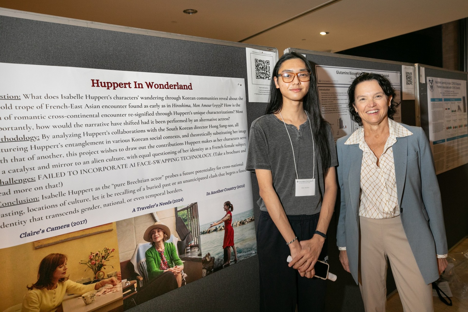 Students presenting research