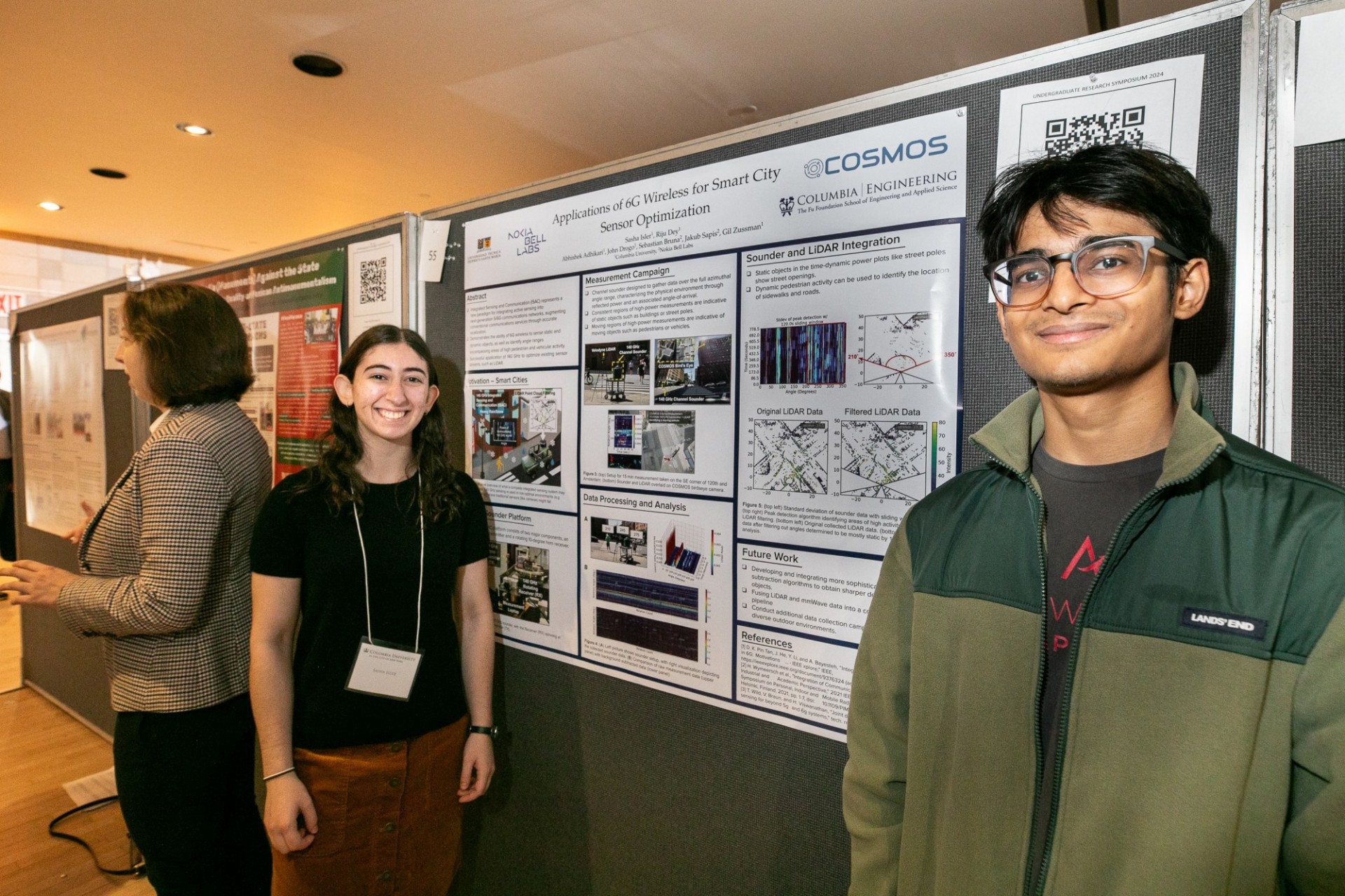 Students presenting research