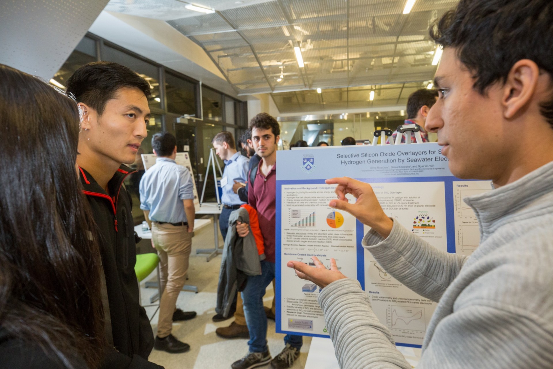 Bhardwaj presenting his research during the Undergraduate Research Symposium (10/3/19)